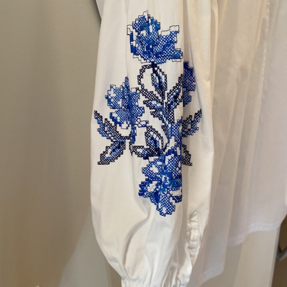 Le Sarte Pettegole tunic blouse with beautiful embroidery - Picture 4 of 5